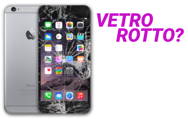 Riparazione VETRO + LCD iPhone 6 -45% di sconto