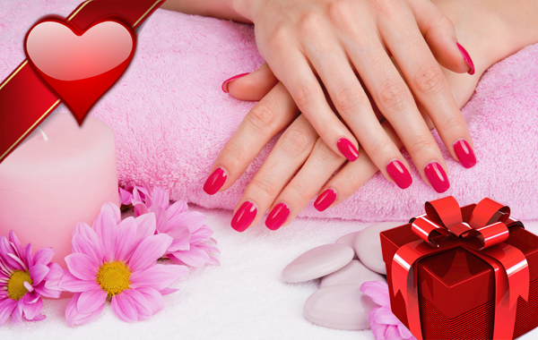 Manicure e applicazione smalto semipermanente "REGALO SAN VALENTINO" -50% di sconto