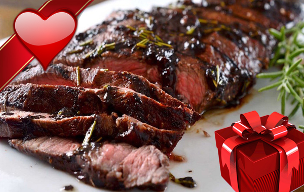 Menu di coppia con TAGLIATA DI MANZO "REGALO S. VALENTINO" -46% di sconto