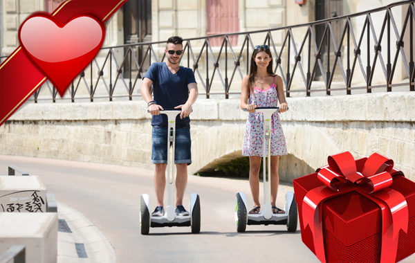 Tour di coppia con veicoli elettrici a due ruote "REGALO SAN VALENTINO" -51% di sconto