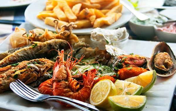 Gran menù di pesce per 2 persone presso I Marinai di Napoli -50% di sconto