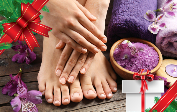 Manicure e pedicure estetica "REGALO DI NATALE" -56% di sconto