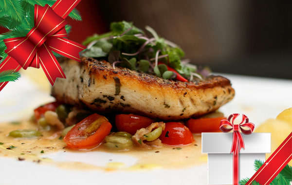 Delizie di pesce per 2 persone: capesante, gamberi e branzino "REGALO NATALE" -51% di sconto