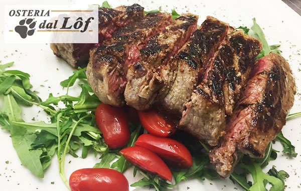 Menù di carne per 2 persone con Angus e Cube Roll all'Ostarie dal Lôf -50% di sconto