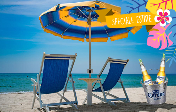 Ombrellone, 2 Lettini e 2 Birre al Solero - Beach -37% di sconto