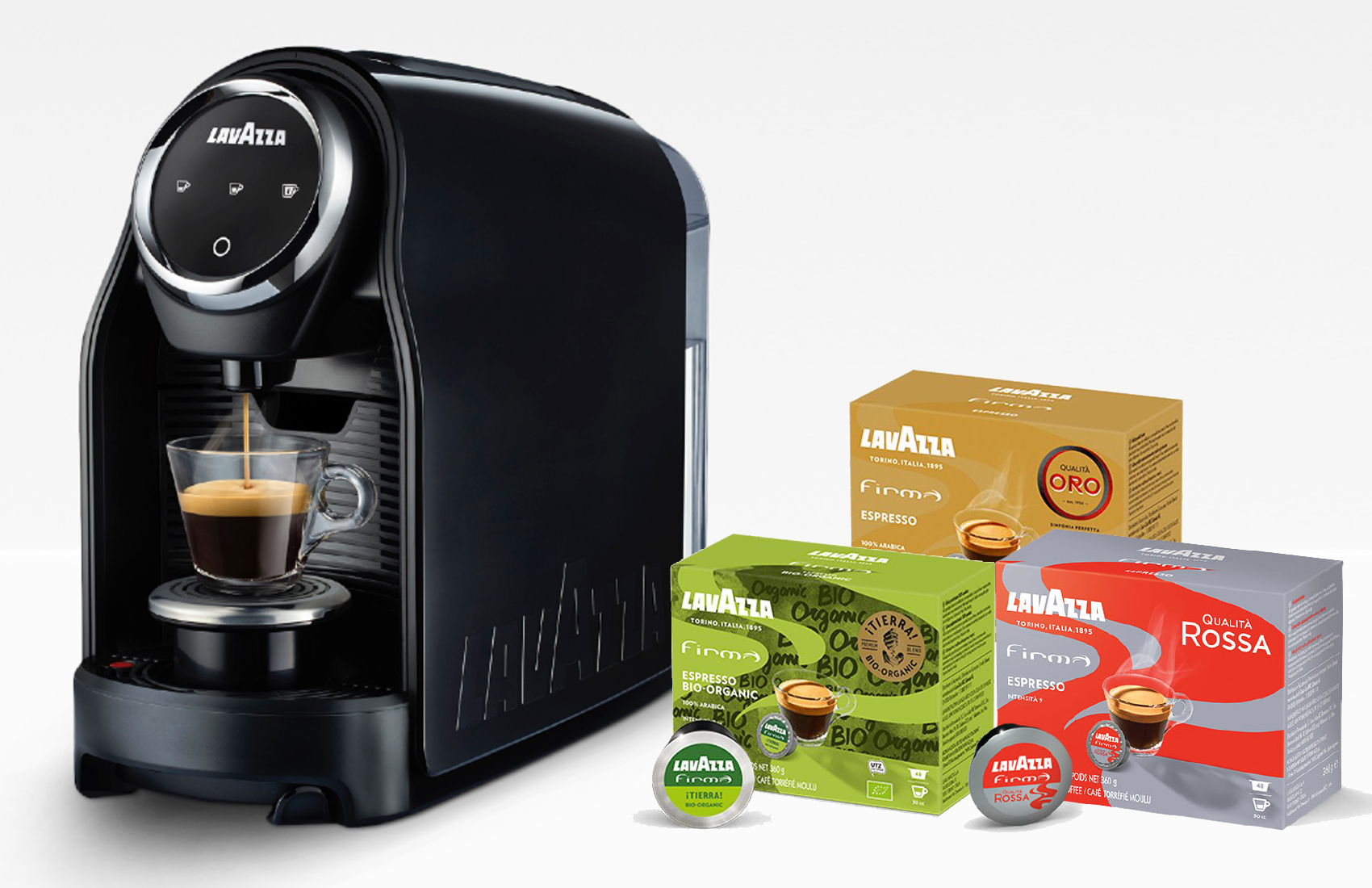 Macchina da caffè Lavazza con 84 capsule al Città Fiera -0% di sconto