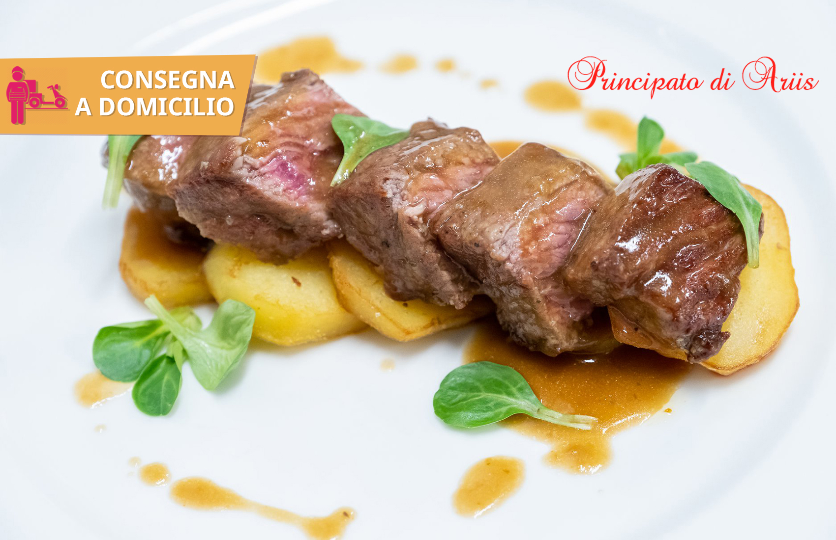 Coupon Menu Gourmet Antipasto + Secondo a Domicilio - Principato di Ariis Rivignano