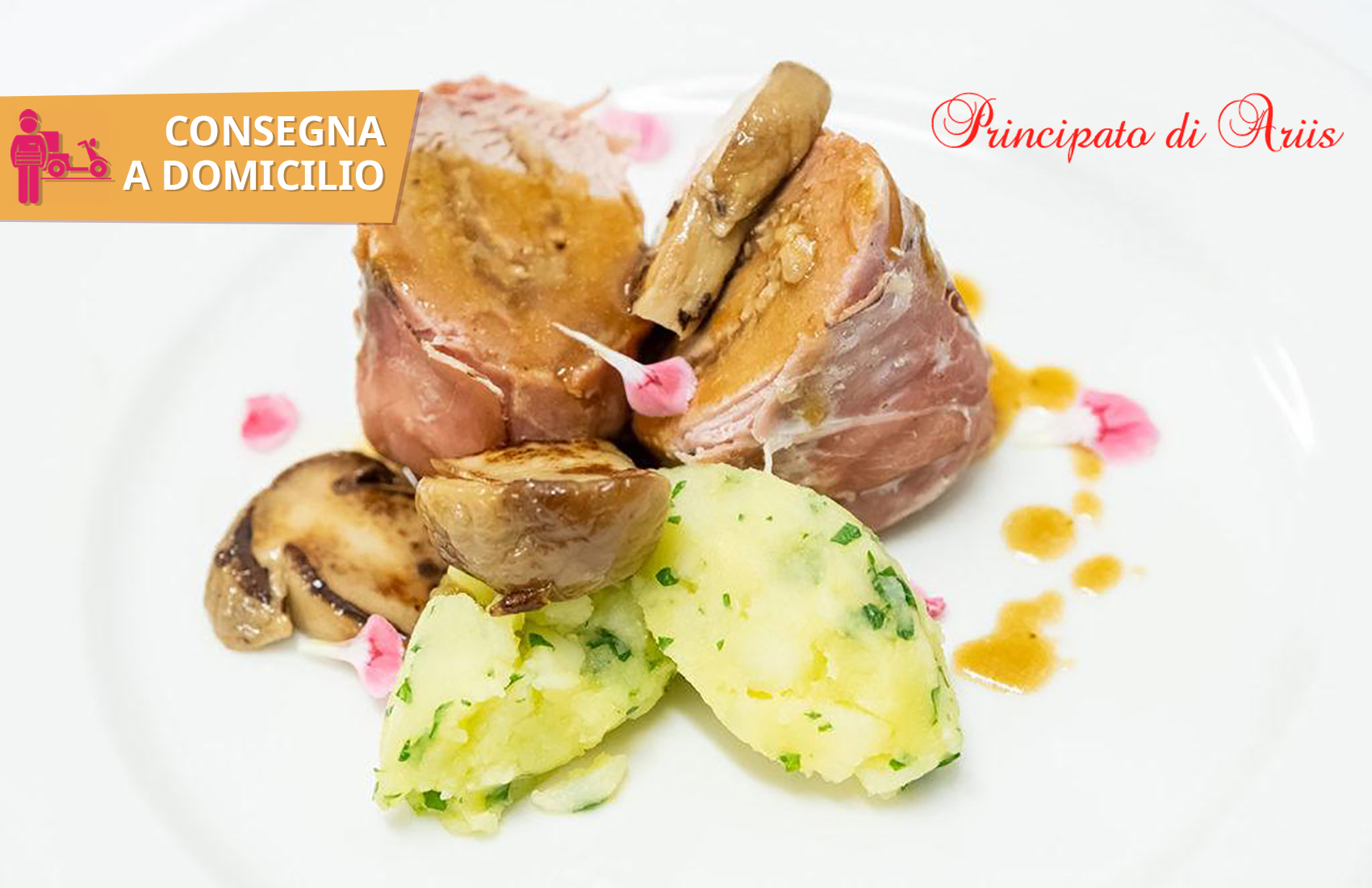 Coupon Menu Gourmet Primo + Secondo a Domicilio - Principato di Ariis Rivignano