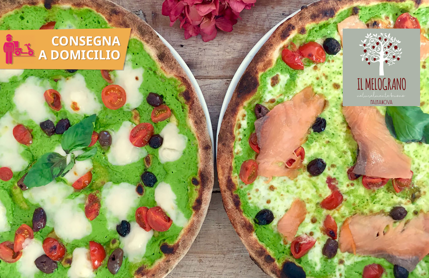 Coupon 2 Pizze a Domicilio - Pizzeria Il Melograno Palmanova