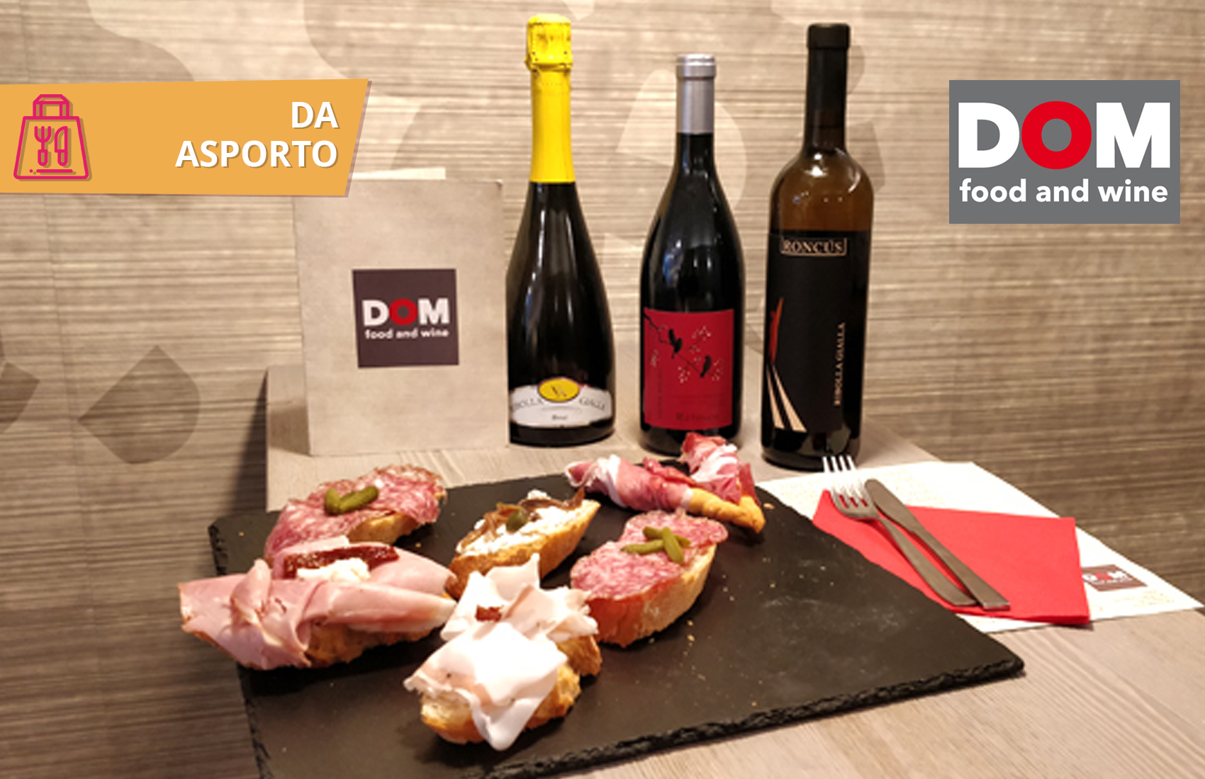 Coupon Apericena "Robusto" per 2 persone da DOM Food&Wine a Udine -45% 