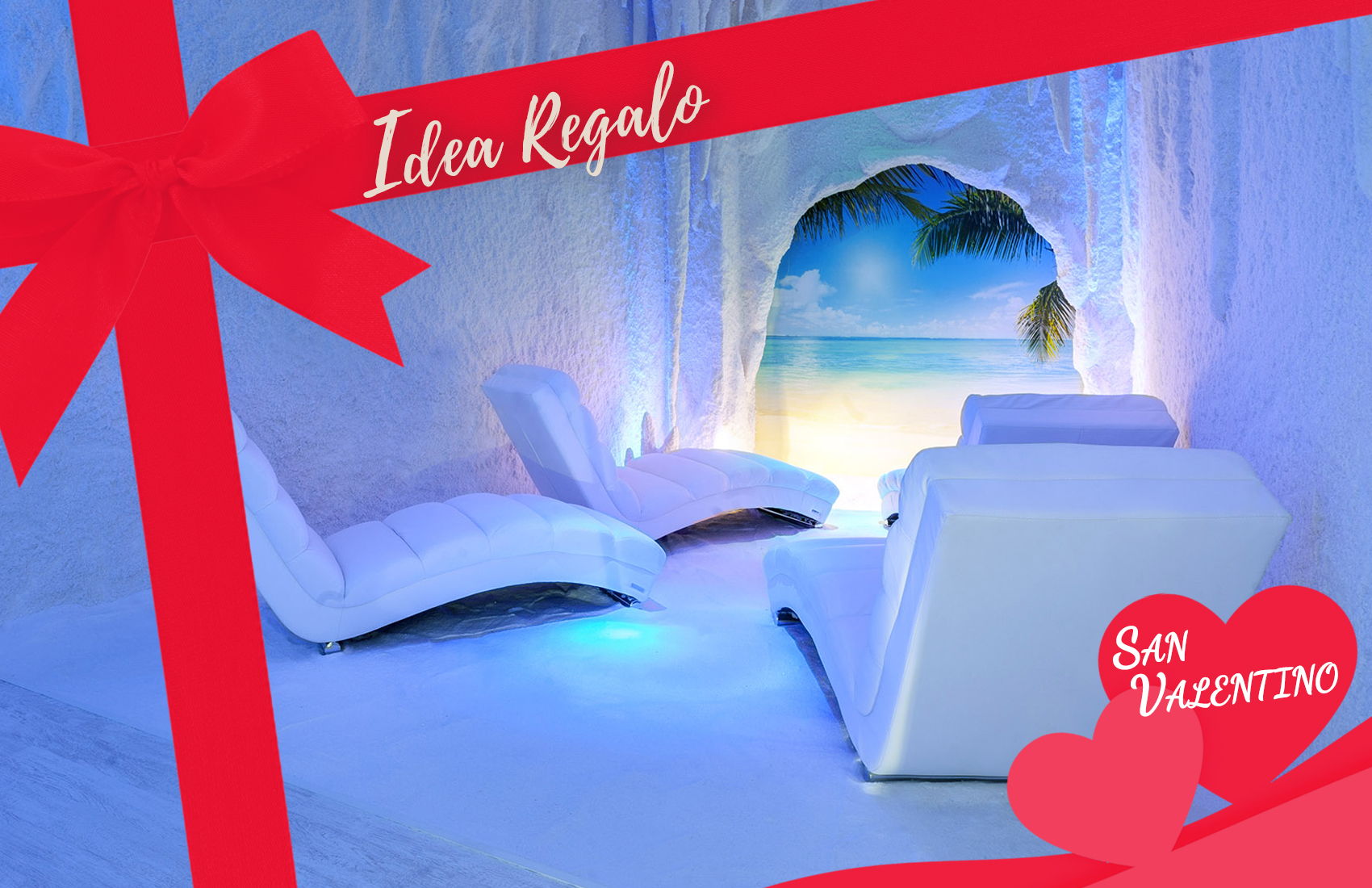 5 ingressi alla Grotta di Sale per 1 persona da SALE e SALUTE "REGALO SAN VALENTINO" -55% di sconto