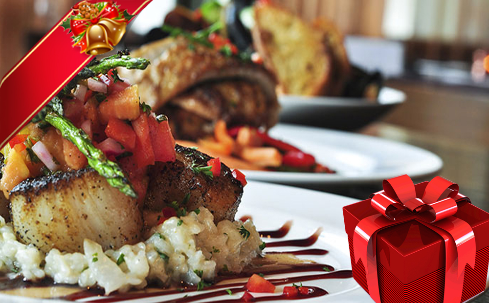 Cena per 2 con prosecco, antipasti, primo e secondo dolce e calice "REGALO NATALE" -52% di sconto