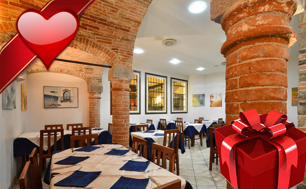 Menù pesce o carne x 2 persone "REGALO DI SAN VALENTINO" -49% di sconto