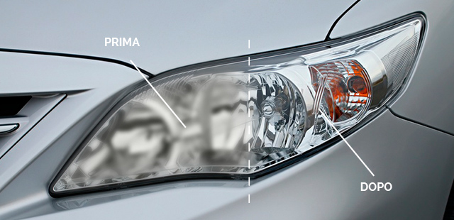 Ripristino trasparenza fanali -50% di sconto