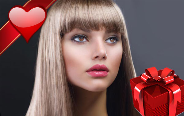 Pacchetto 4 pieghe moda e 1 taglio “REGALO DI SAN VALENTINO” -66% di sconto