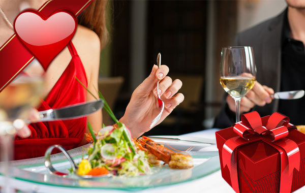 Menu di PESCE x 2 persone Scampi e Branzino "REGALO DI SAN VALENTINO" -50% di sconto