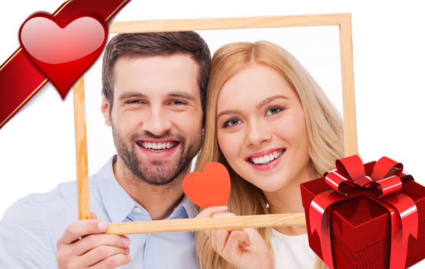 Servizio fotografico di COPPIA con stampe "REGALO DI SAN VALENTINO" -69% di sconto
