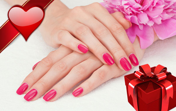 Smalto semipermanente mani "REGALO DI SAN VALENTINO" -50% di sconto