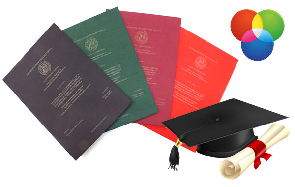 Stampa e rilegatura tesi di laurea a colori -49% di sconto